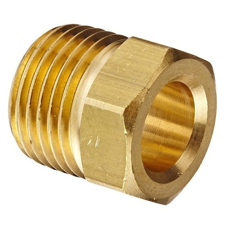 Weatherhead Tube Nut; 3/8 in. Tube OD X 100 X 6; CA360 Inverted Flare; Brass 100X6